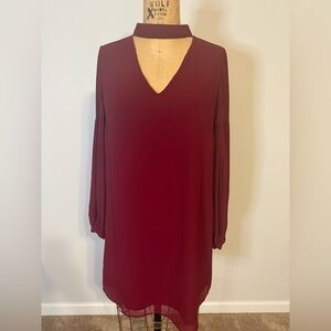 Deep Red Burgundy Dress